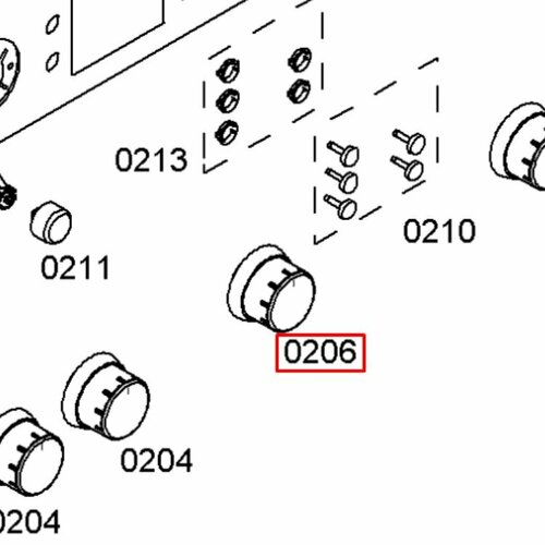 Ручка плиты Bosch HGG3. (619562)