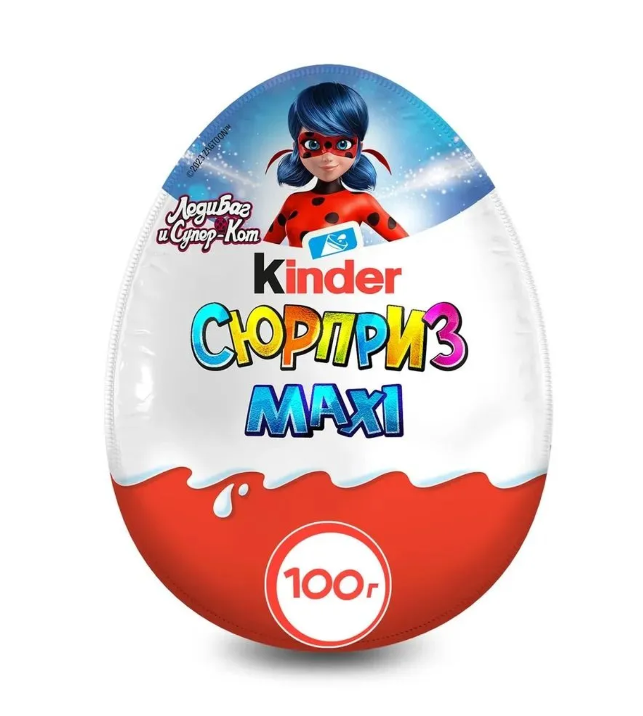 Яйцо шоколадное Kinder Сюрприз MAXI Леди Баг Киндер Макси 100 г Коллекция 2024!