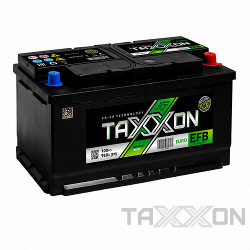 Аккумулятор автомобильный TAXXON EFB EURO 100.0 Ah 950 A 760100 ОП (353x175x190) L5 353x175x190
