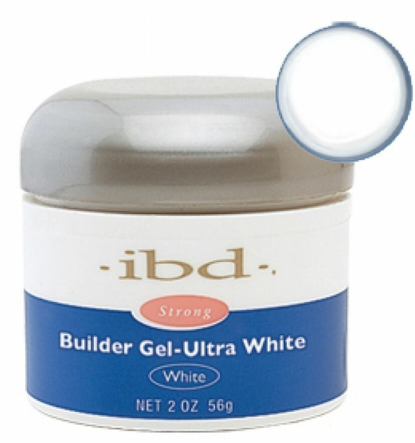 IBD, Builder Gel Ultra White, Ультра-белый конструирующий гель, 56 мл