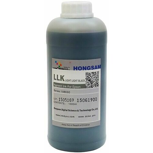 Чернила DCTec пигментные Epson Pro7900 Light Light Black (светло серый) 1000 мл