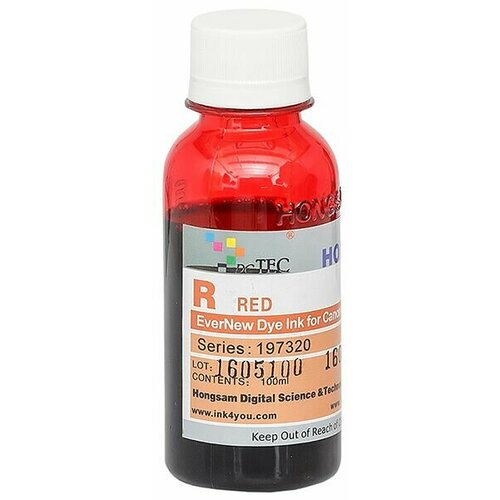 Чернила DCTec водорастворимые Canon iPF8400 EverNew Red (красный) 100 мл
