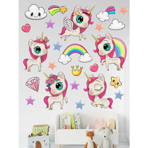 Интерьерные наклейки на стену для декора и интерьера дома/ stiker / литл пони 002
