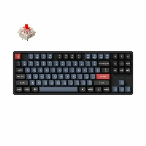 Беспроводная механическая клавиатура QMK Keychron K8 Pro 87 клавиш Hot-Swap Gateron G pro Red Switch 14990₽