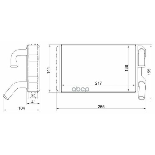 Радиатор Отопителя Салона Tg-Rih003687107-32100 TiGuar Toyota Camry Vista 94-98 Ti-Guar арт TGRIH0036 5610₽
