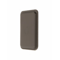 Картхолдер Wallet Grey Кожаный чехол-бумажник MagSafe для iPhone, Серый