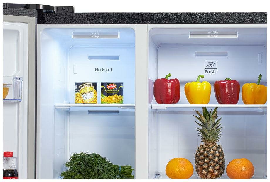 Холодильник HYUNDAI CS5003F, двухкамерный, черная сталь [cs5003f черная сталь] - фото №19