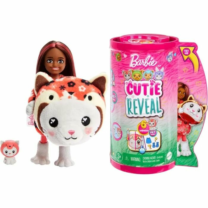 Кукла Barbie Cutie Reveal Chelsea Costume Cuties Series Котенок HRK28