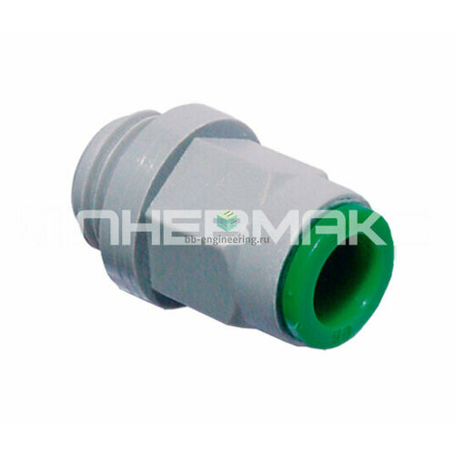 40818v pneumax болт пустотелый двойной g1 8 T010814 PNEUMAX - Штуцер прямой с нар. резьбой цанговый G1/4-8 мм