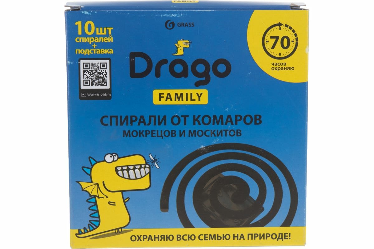 Спираль от комаров Drago Family 10шт + подставка Grass - фото №16