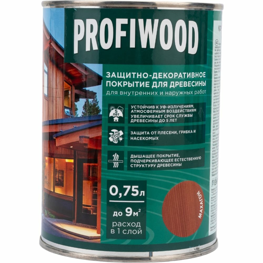 Защитно декоративное покрытие для древесины Profiwood 72626