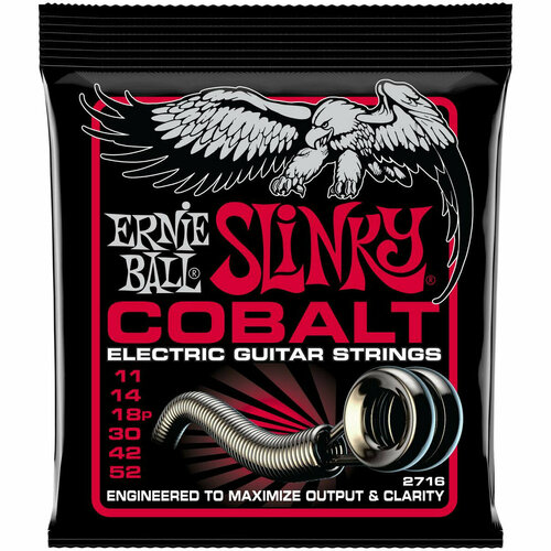 ERNIE BALL 2716 струны для эл. гитары Cobalt Burly Slinky (11-52)