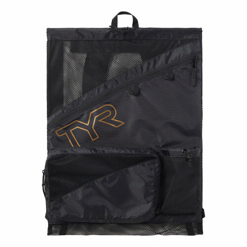 Рюкзак TYR Elite Team Mesh Backpack, Black/Brown