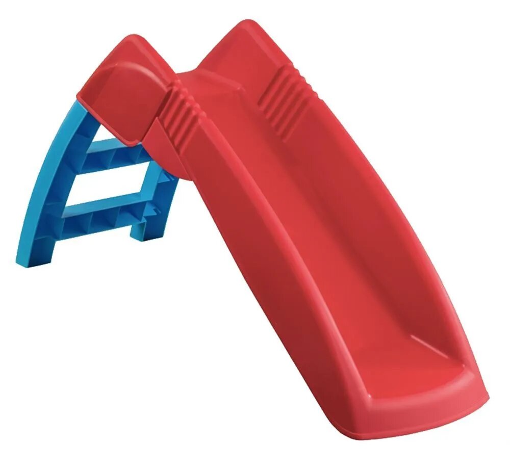 Горка игровая детская, пластик, ИГ610, красный/голубой Т