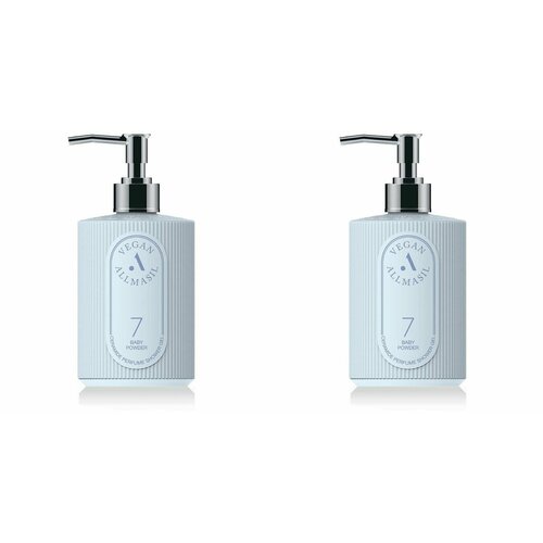 ALLMASIL Гель для душа Vegan 7 Ceramide Perfume Shower Gel Baby Powder с натуральным пудровым ароматом хлопка 300 мл 2 шт 3011₽