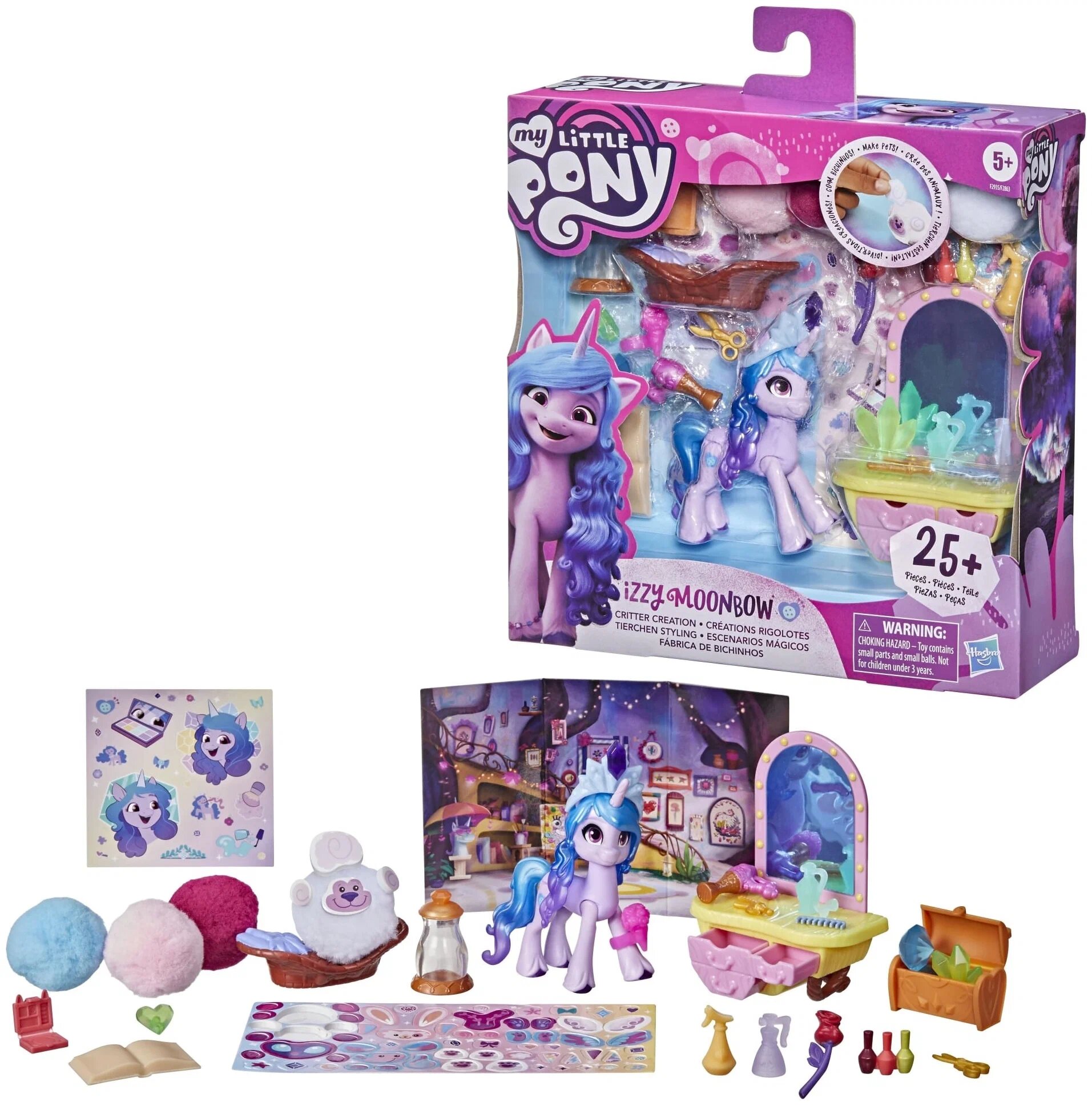 Игровой набор My Little Pony Сияющие сцены Иззи F2935, 25 дет.