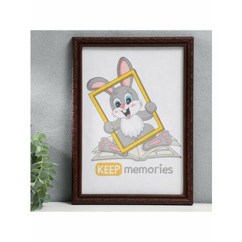 Фоторамка пластик L-2 21х30 см орех 463₽