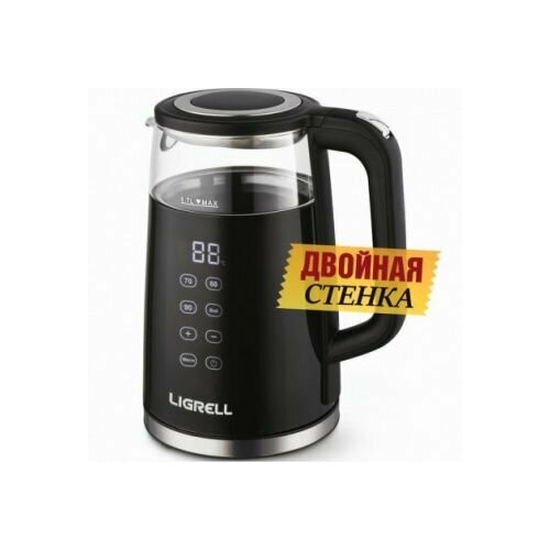 Электрочайник LIGRELL LEK-1786GE черный 359000₽