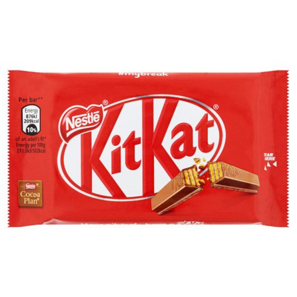 Шоколадный батоник KitKat 4 Fingers/ КитКат 4 пальца 41,5гр. (Польша)