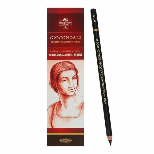 Уголь в карандаше 42 мм 88112 картонная упаковка 12 шт 8184₽