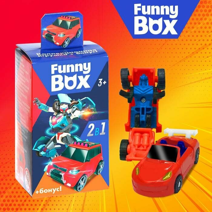 Набор для детей Funny Box «Трансформеры» Набор: карточка, фигурка, лист наклеек, микс (арт. 3574495)