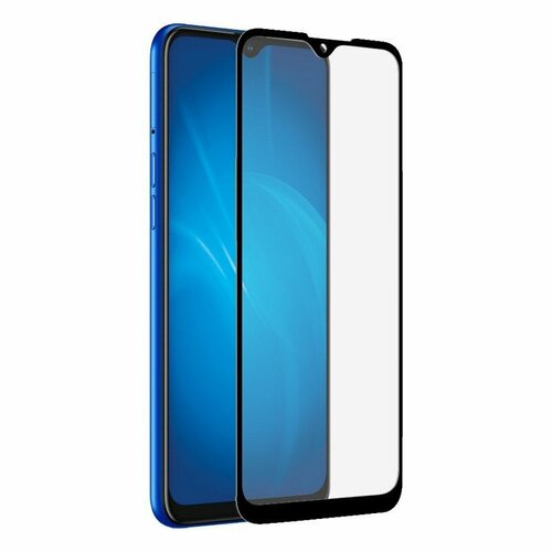 Закаленное стекло DF для Realme 6i Full Screen Full Glue Black rmColor-07