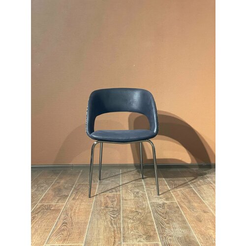 Стул Orix Lizbon, короткий велюр, черный, 55х84х59 см