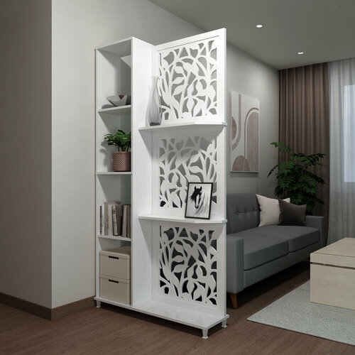 Стеллаж перегородка для зонирования комнаты Гармония — купить в ...