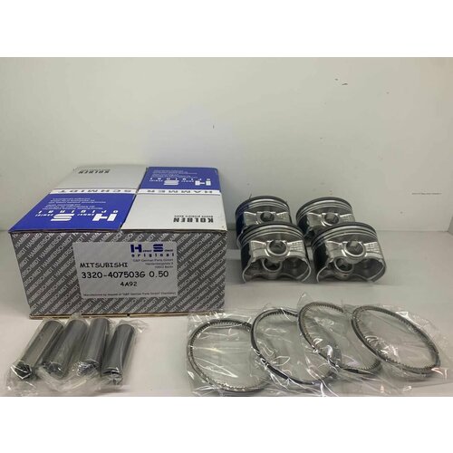 Поршни с кольцами на Mitsubishi 1.6 4A92 +0.5 ремонтные / Под расточку HAMMERSCHMIDT Premium