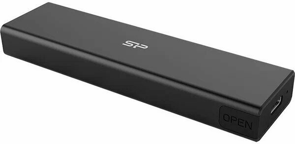 Silicon Power PD60 Enclosure / M.2 PCIe NVMe/SATA SSD, USB Type-C 3.2 / Внешний корпус для SSD / SP000HSPSDPD60СK