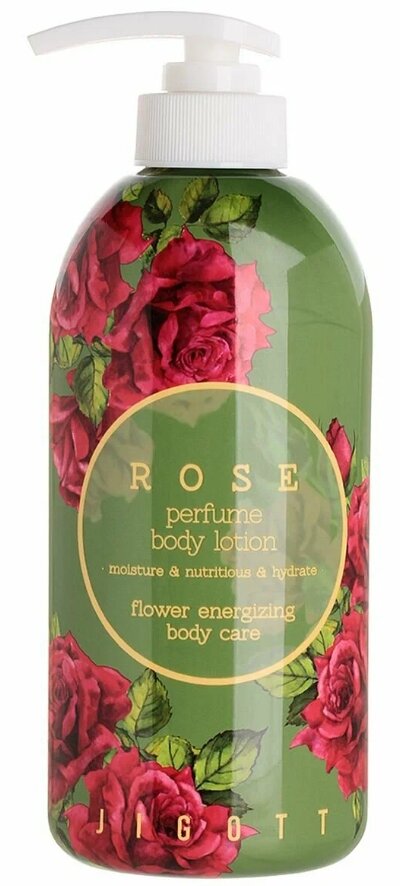 Лосьон для тела парфюмированный с экстрактом розы Jigott Rose Perfume Body Lotion, 500 мл