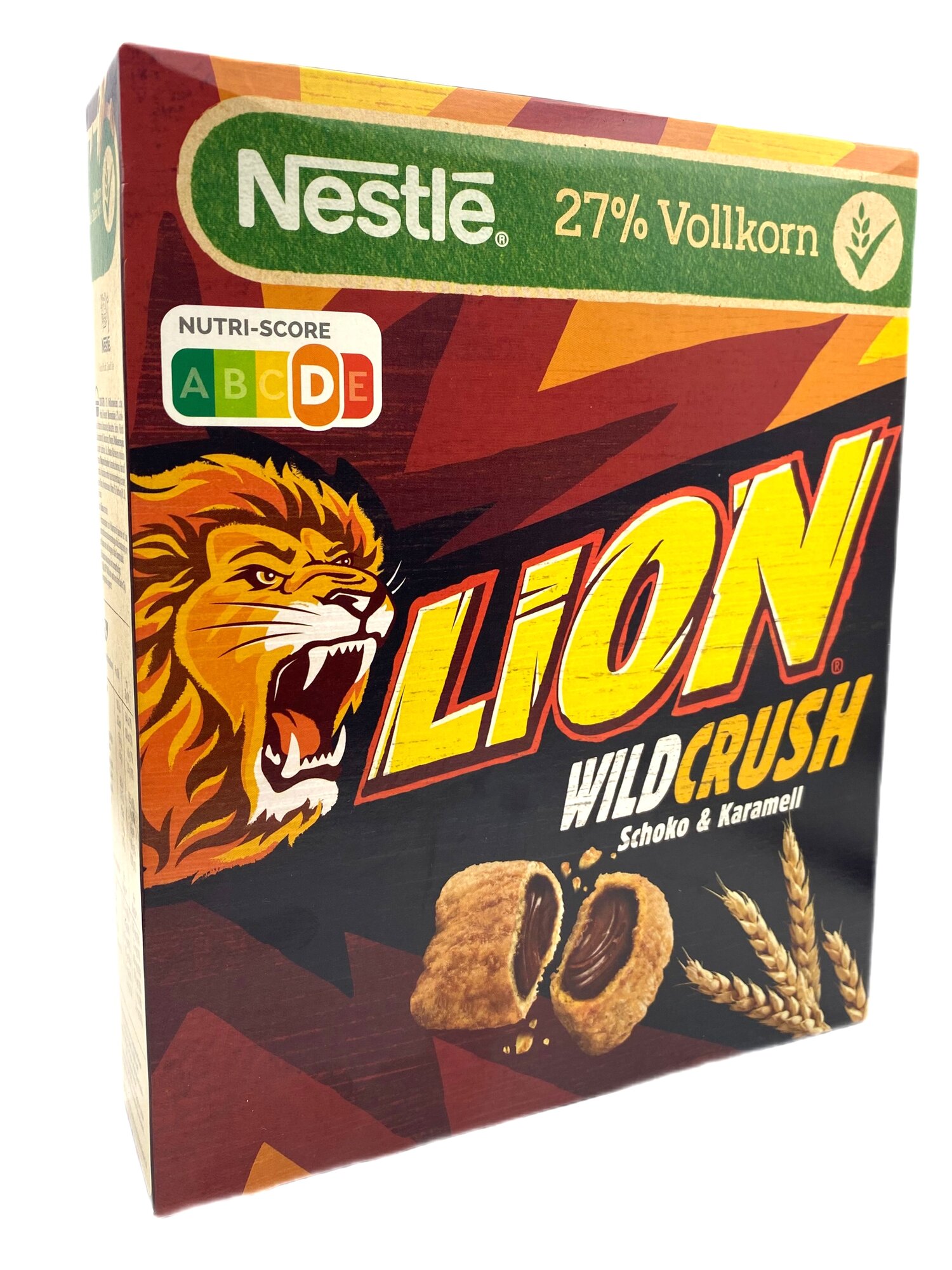 Сухой завтрак Nestle "Lion Wild Crush" с шоколадом и карамелью, 360 гр