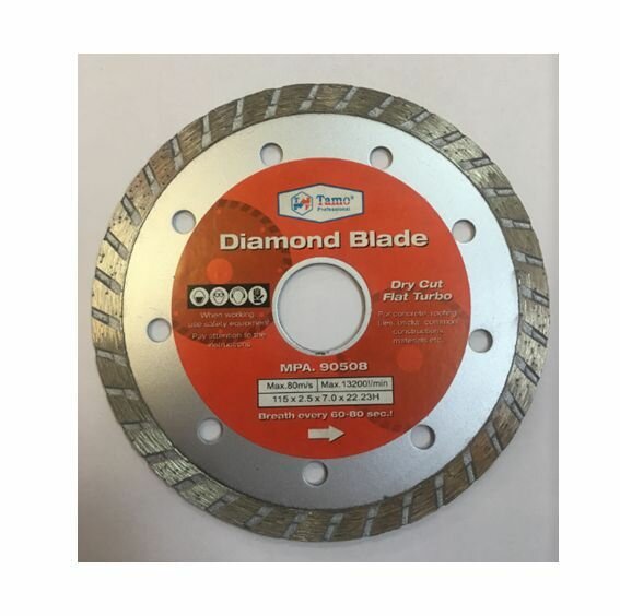 Диск алмазный 115 2.5 7 22.23 турбо TAMO — фото 1