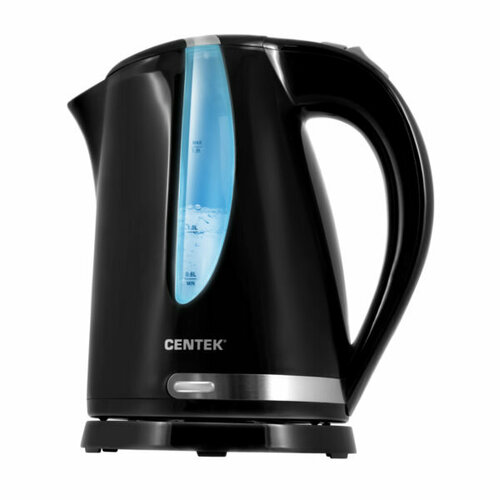 Чайник электрический 18Л 2200ВТ диск LED подсв пластик черн CENTEK 260800₽