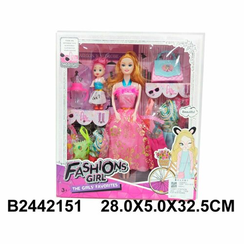Кукла 1063A-3 с набором платьев китайская игрушка1 кукла 8021а1 с набором платьев и аксесc в кор