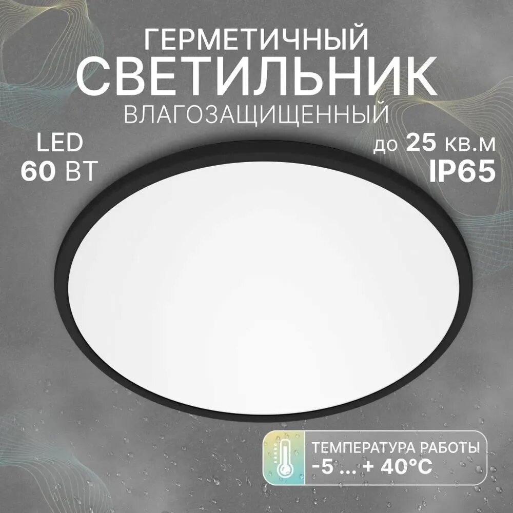 Светильник светодиодный накладной LEEK LE LED BL IP65 60W 5000K черный