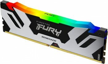 Оперативная память Kingston DDR5 16GB 6800MHz Fury Renegade Silver XMP RGB RTL Gaming PC5-54400 CL36 DIMM 288-pin 1.4В kit с радиатором Ret
