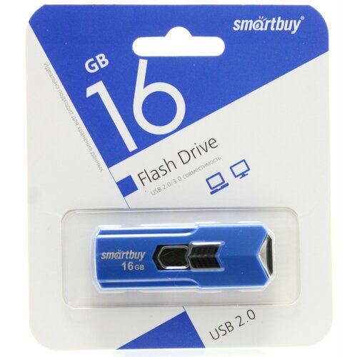 Флешка 16 ГБ USB Smartbuy Stream Blue