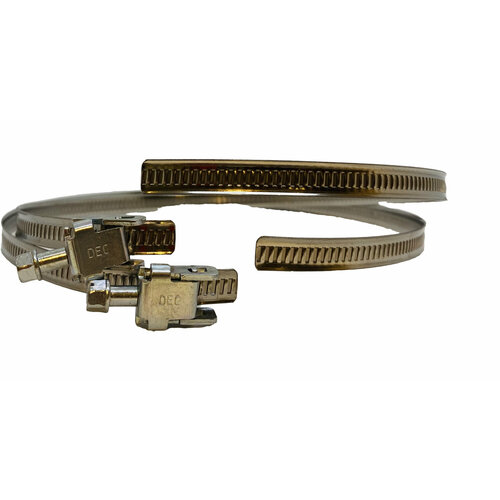 Хомуты червячные QIP110 из нержавеющей закаленной стали голландской компании DEC 60-110мм 235₽