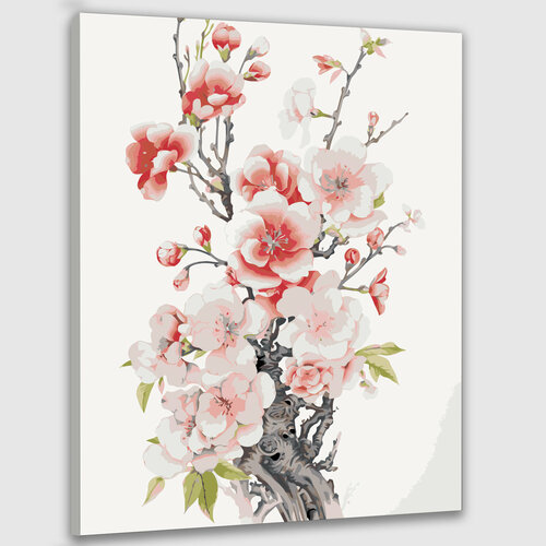 Картина по номерам 50х40 Японский флорал: вдохновение природой
