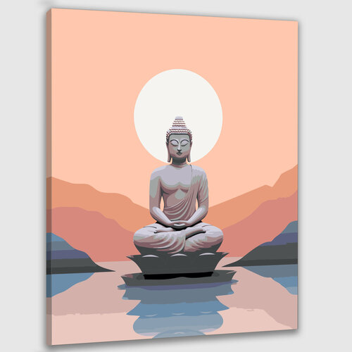 Картина по номерам 50х40 Будда и осознанность