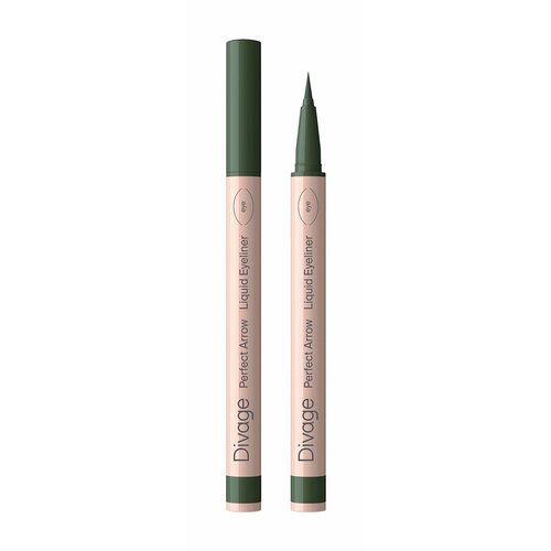DIVAGE Подводка-фломастер с кистью Perfect Arrow 05 г 03 Зеленый 640₽
