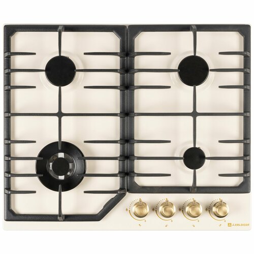 Варочная панель газовая AXELDORF GH-0611 эмаль ретро дизайн газ-контроль чугунная решетка 2429900₽