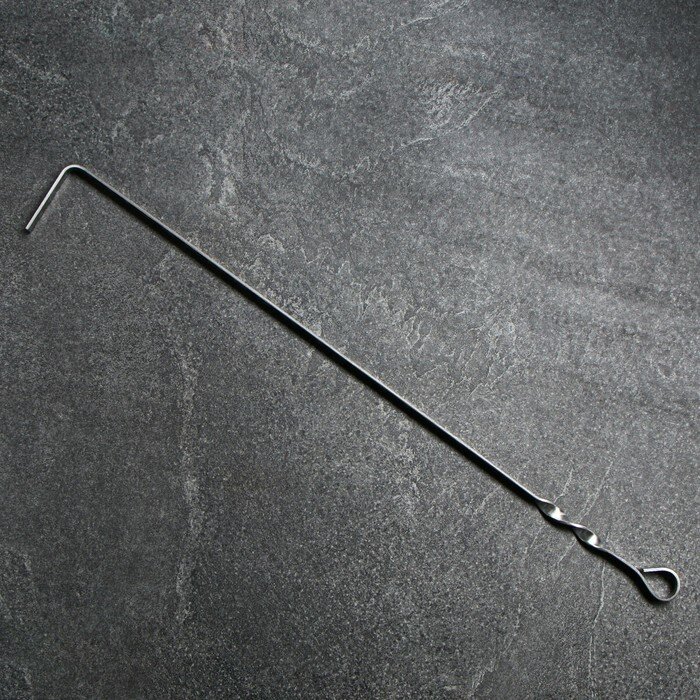 Кочерга Sima-Land из нержавеющей стали, ручка кольцо, ширина 12 мм, длина 70 см