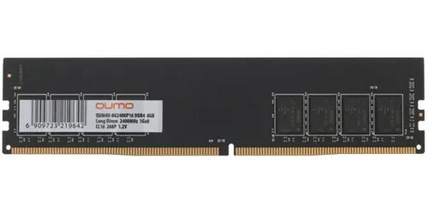 Оперативная память 8Gb DDR4 2400MHz QUMO (QUM4U-8G2400P16)