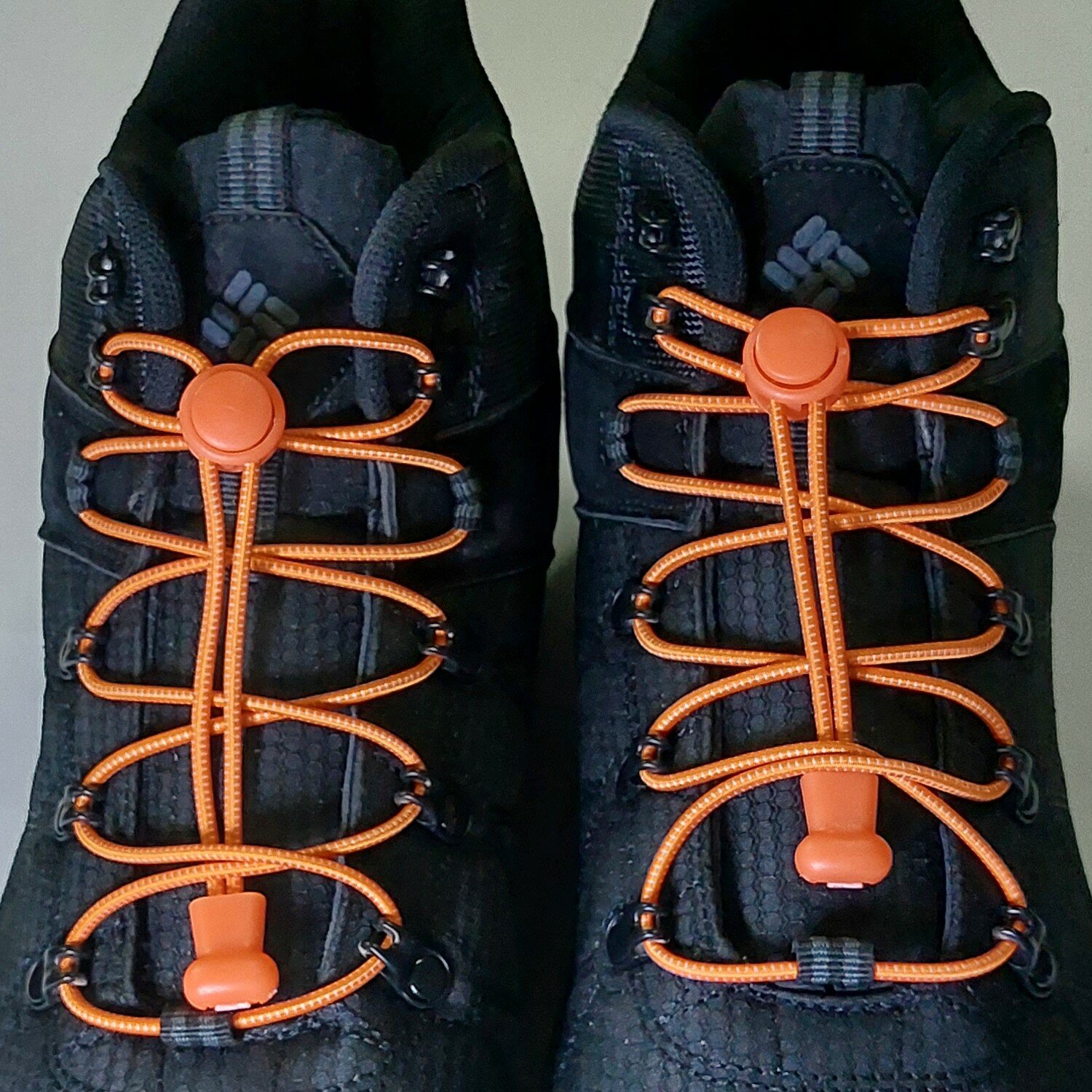 Шнурки для обуви, эластичные шнурки WVK с фиксатором, оранжевые шнурки