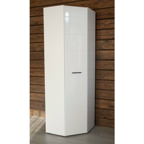 Шкаф платяной угловой HESBY Сидней со штангой и полками для прихожей спальни гостиной Размер 64x64x205 см Цвет белый 15400₽