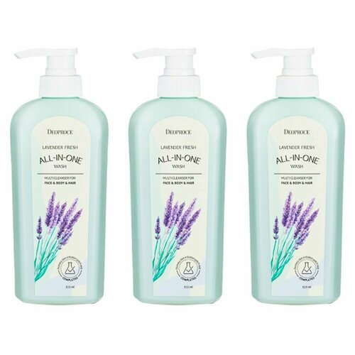 DEOPROCE Гель для душа с лавандой LAVENDER FRESH ALL IN ONE WASH 510 мл 2 шт 2282₽