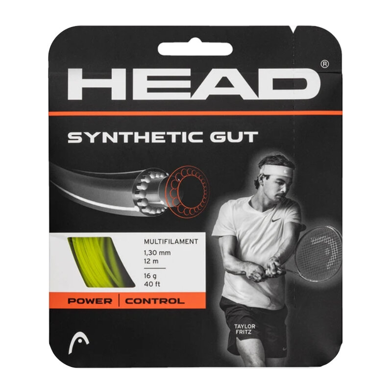 Струна для тенниса HEAD 12m Synthetic Gut, Yellow, 1.25