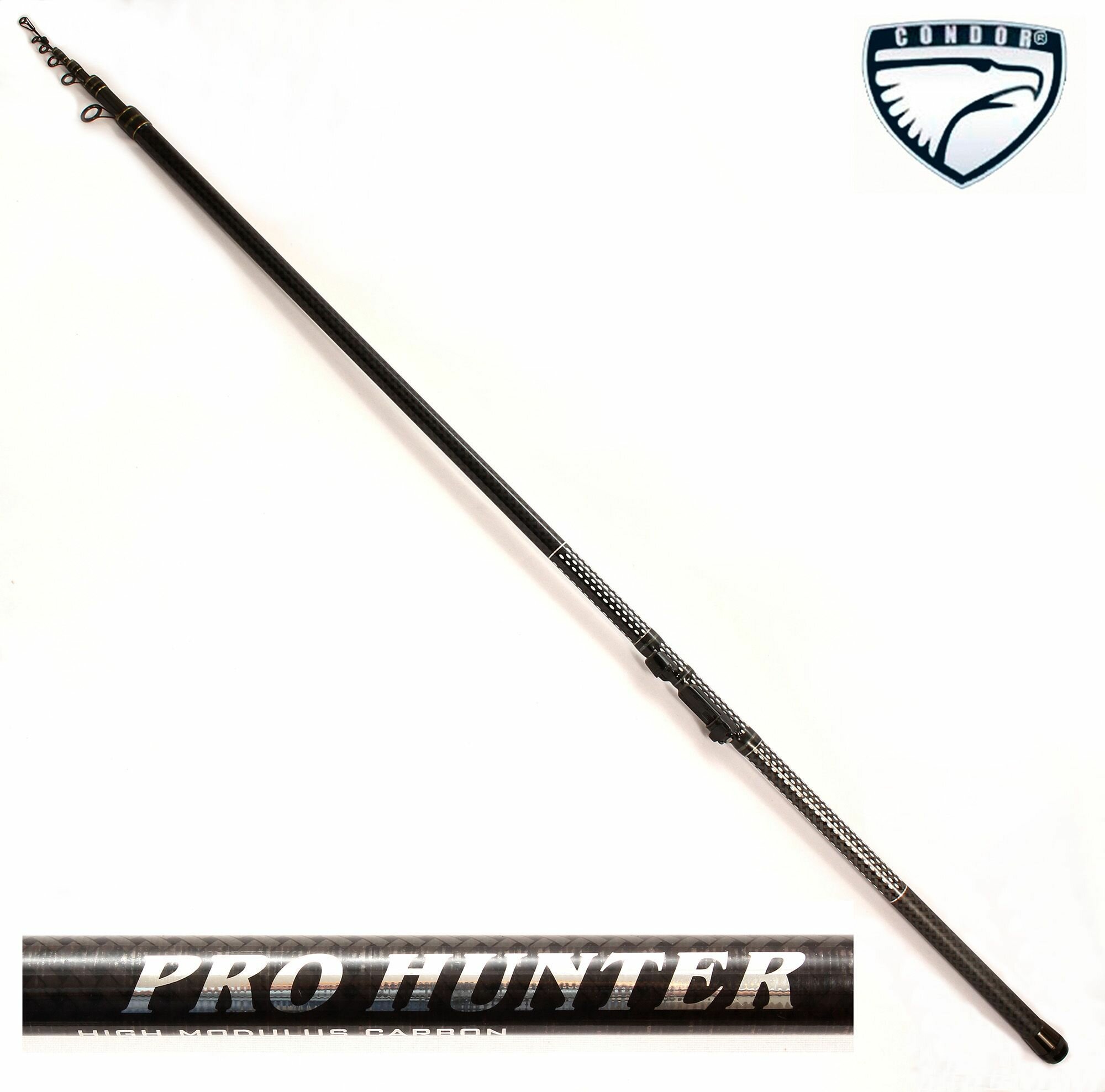 Удилище Condor Pro Hunter с кольцами , длина 4 м, тест 10-30 гр